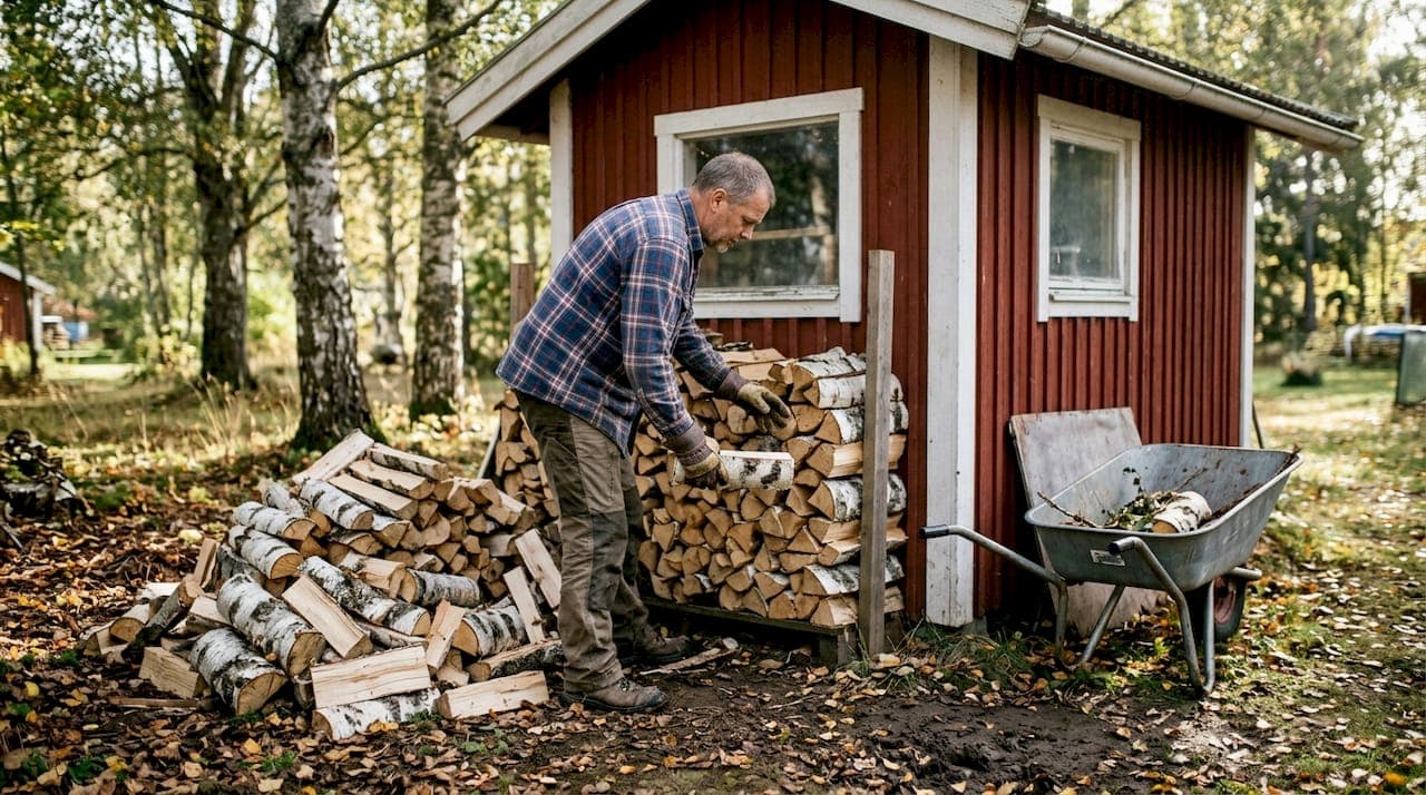 Vedstapling i Helsingborg - Steg för steg till torr och effektiv ved